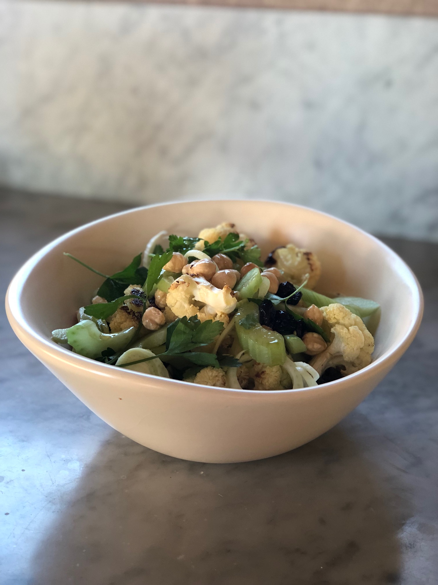 Roasted Cauliflower and Hazelnut Winter Salad