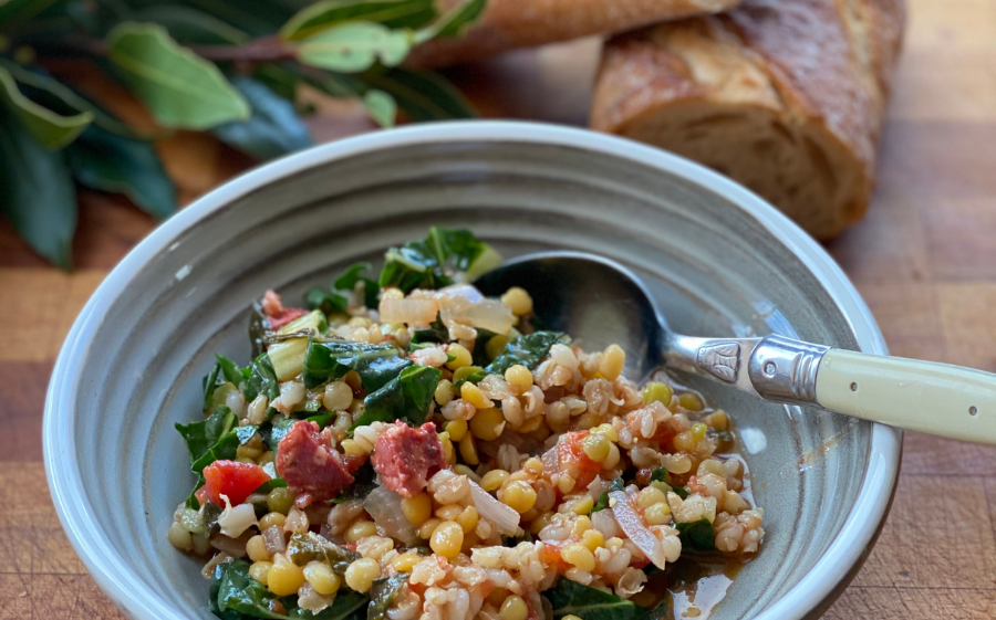 Chorizo & Spinach Soup