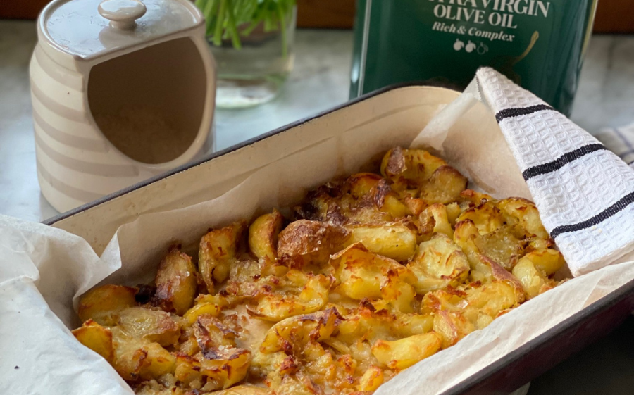 Crunchy, Smashed Potatoes