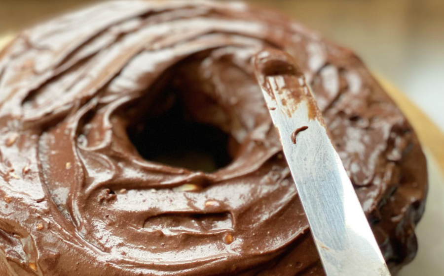 School Holiday Chocolate Cake with Chocolate Cream Cheese Frosting