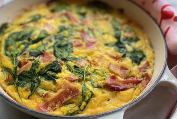 Spinach & Tomato Relish Frittata