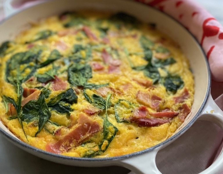 Spinach & Tomato Relish Frittata
