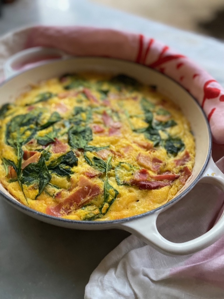 Spinach & Tomato Relish Frittata